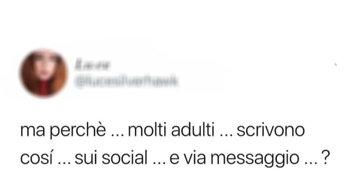 I 3 puntini solo da incazzati dai