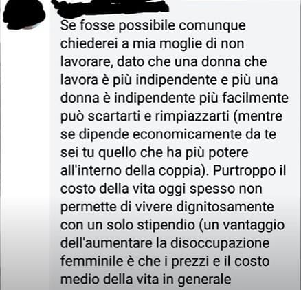 Le "perle" di saggezza derivanti da un incel a caso