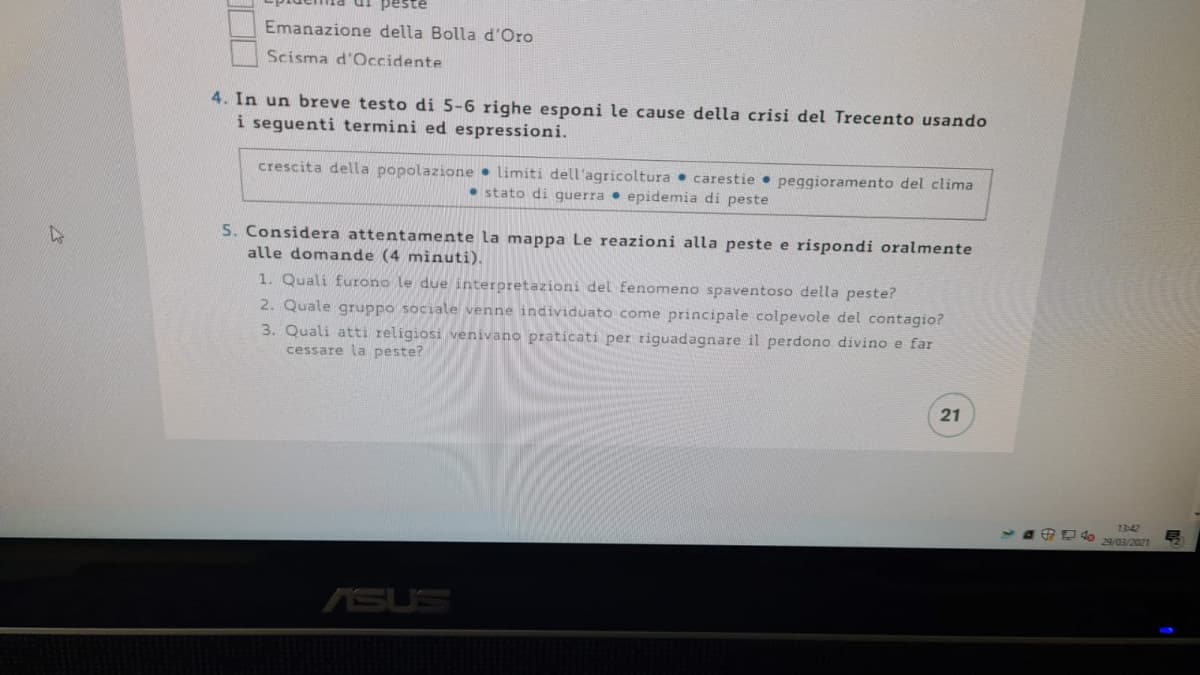 Visto che vi è piaciuto aiutarmi, eccovi la seconda parte del compito.