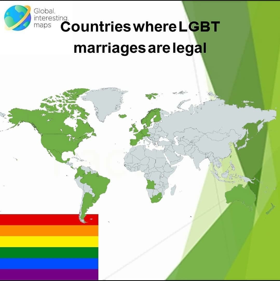 Paesi dove i matrimoni LGBT sono legali?️‍?