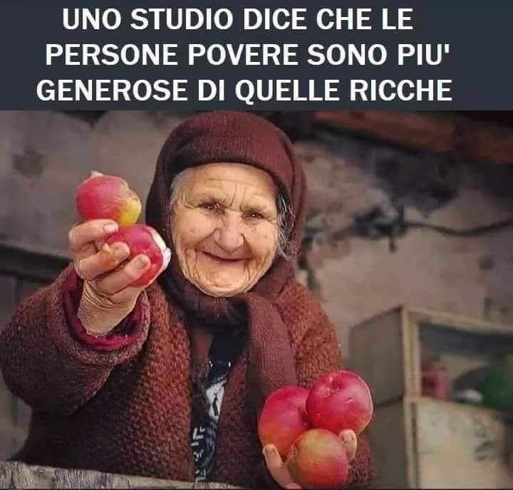 Infatti preferisco le persone povere ❤️