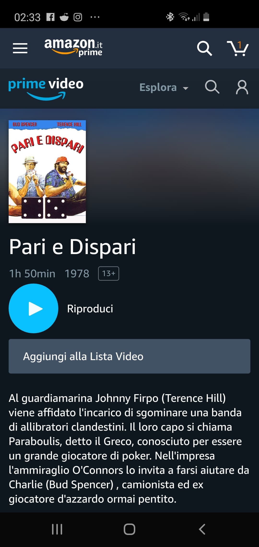 Perché dormire quando hai appena scoperto che prime video ha tutti i film di bud spencer e terence hill??