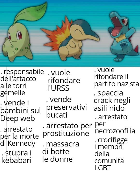 Quale starter prendete ? Io cyndaquil ?