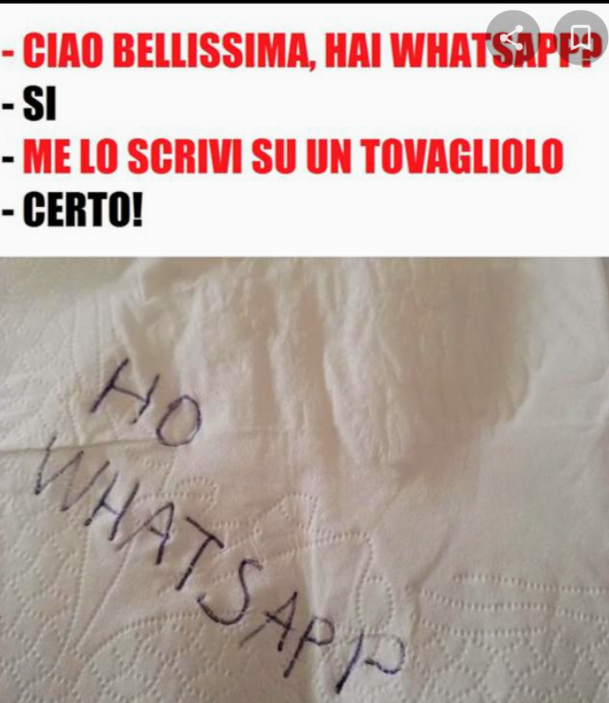 Però lo ha scritto sul fazzoletto...