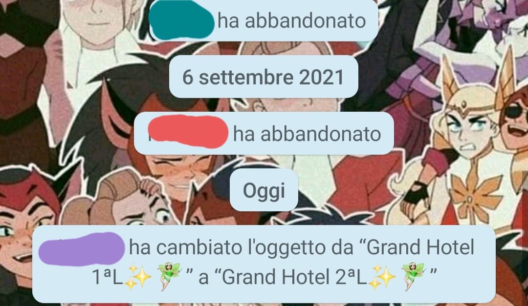 I bocciati che escono dal gruppo, persone che cambiano il nome.. BASTA METTERMI L'ANSIA, MANCA ANCORA UNA SETTIMANA, GODETEVELA 