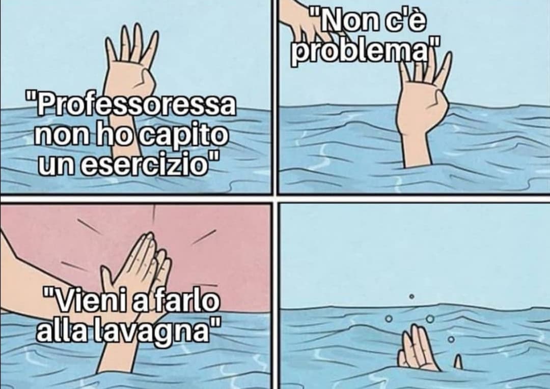 E poi chiedono perché uno non alza la mano... 