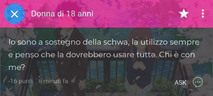 Se ha senso stravolgere una lingua, solo per i non binari che sono l'1% della popolazione. Allora una persona sorda potrebbe benissimo pretendere che tutti usassimo la lingua dei segni, per includere anche la sua categoria.