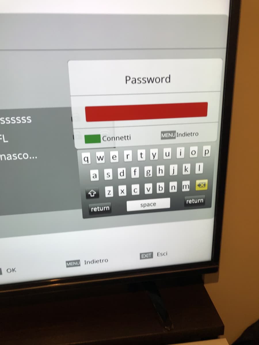 La mia password è formata solo da numeri, come faccio a scriverli?