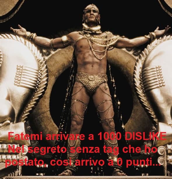 avanti con i dislike, siamo appena a 93, forza potete fare di meglio!