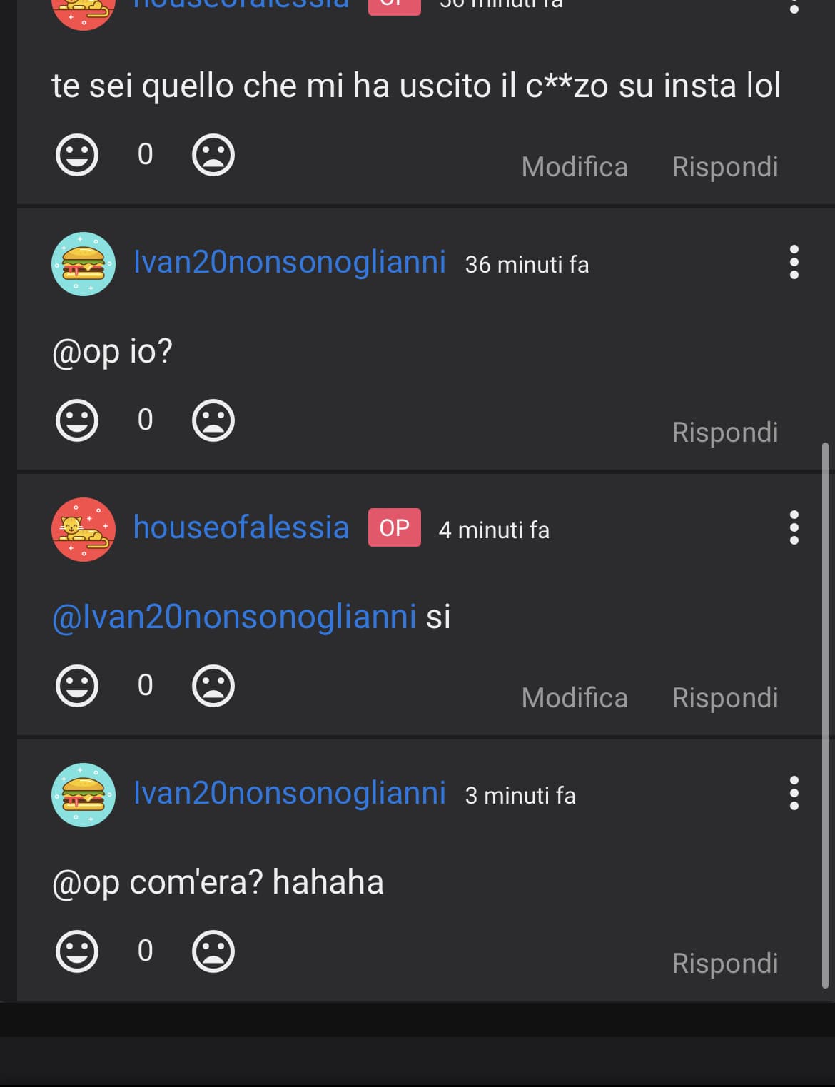 ragazze vi prego state lontane da uno che fa di user su telegram heich19 o comunque ivan