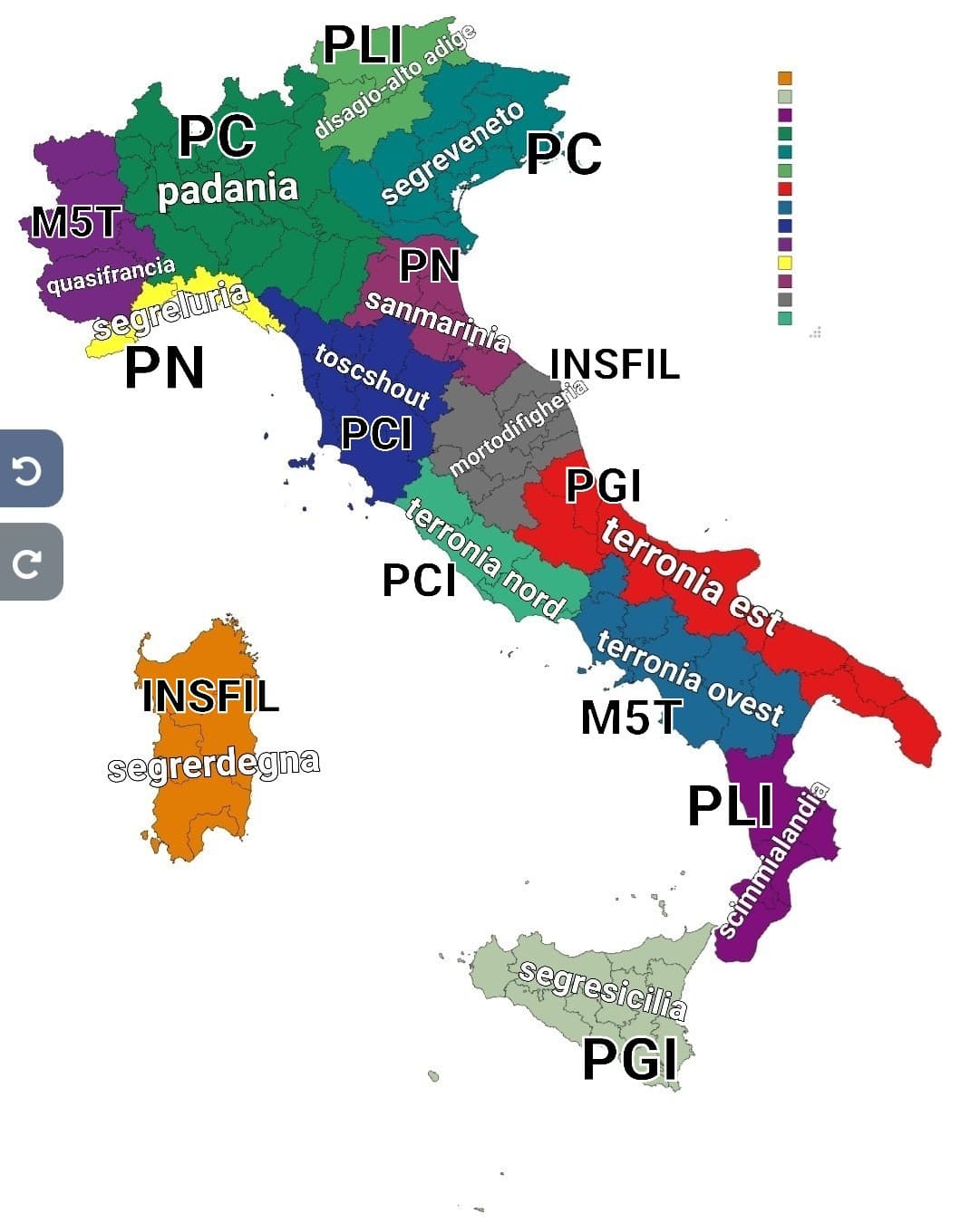 Carissimi, ho appena finito di estrarre i governi regionali, stando alla legge lo dovrò svolgere ogni domenica, se volete far propaganda sta a voi