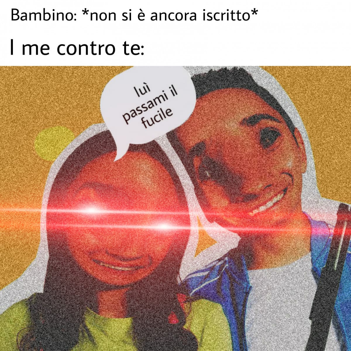 Nella mia testa faceva più ridere 