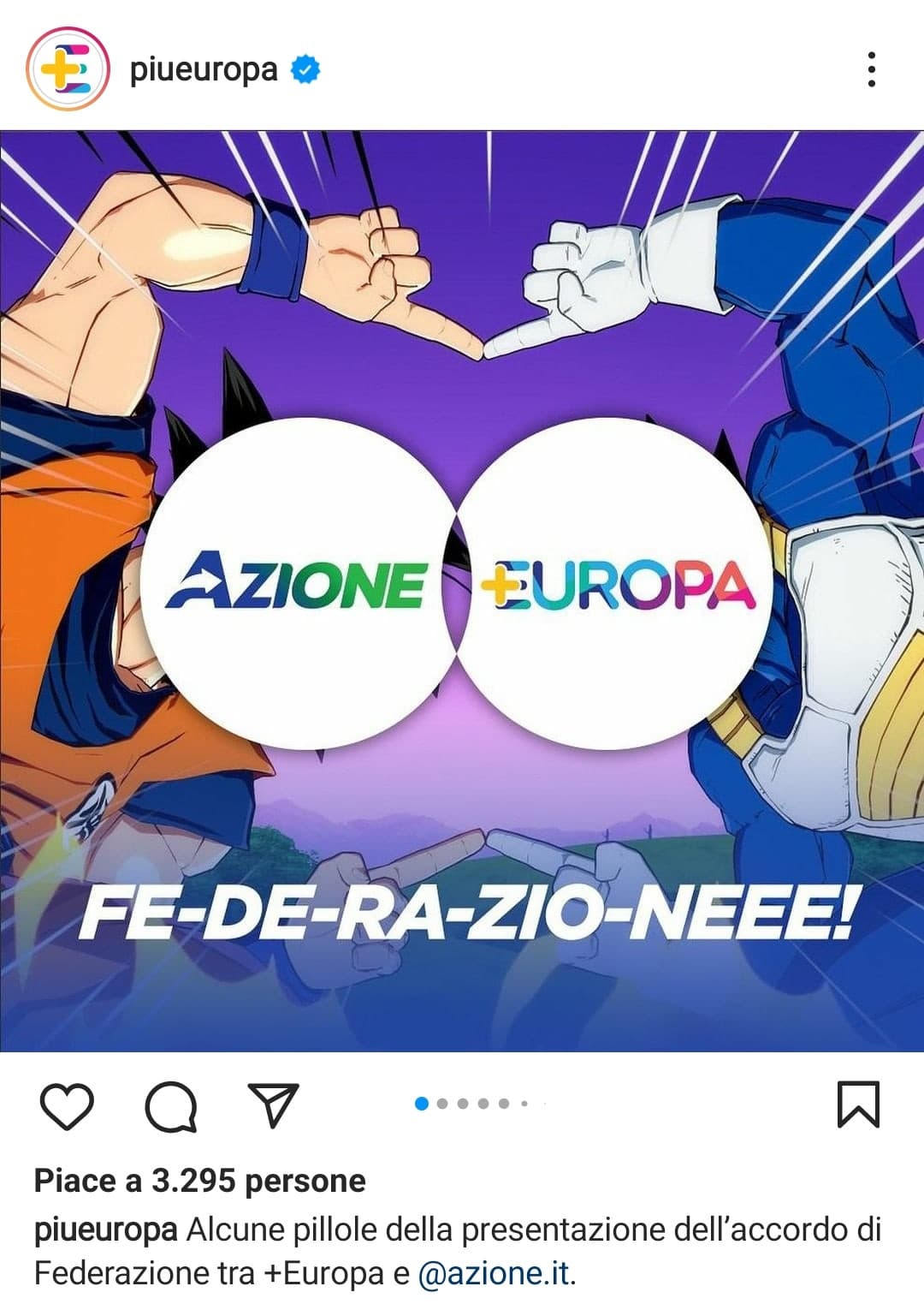 Ottima notizia, ma il post è leggermente cringe 