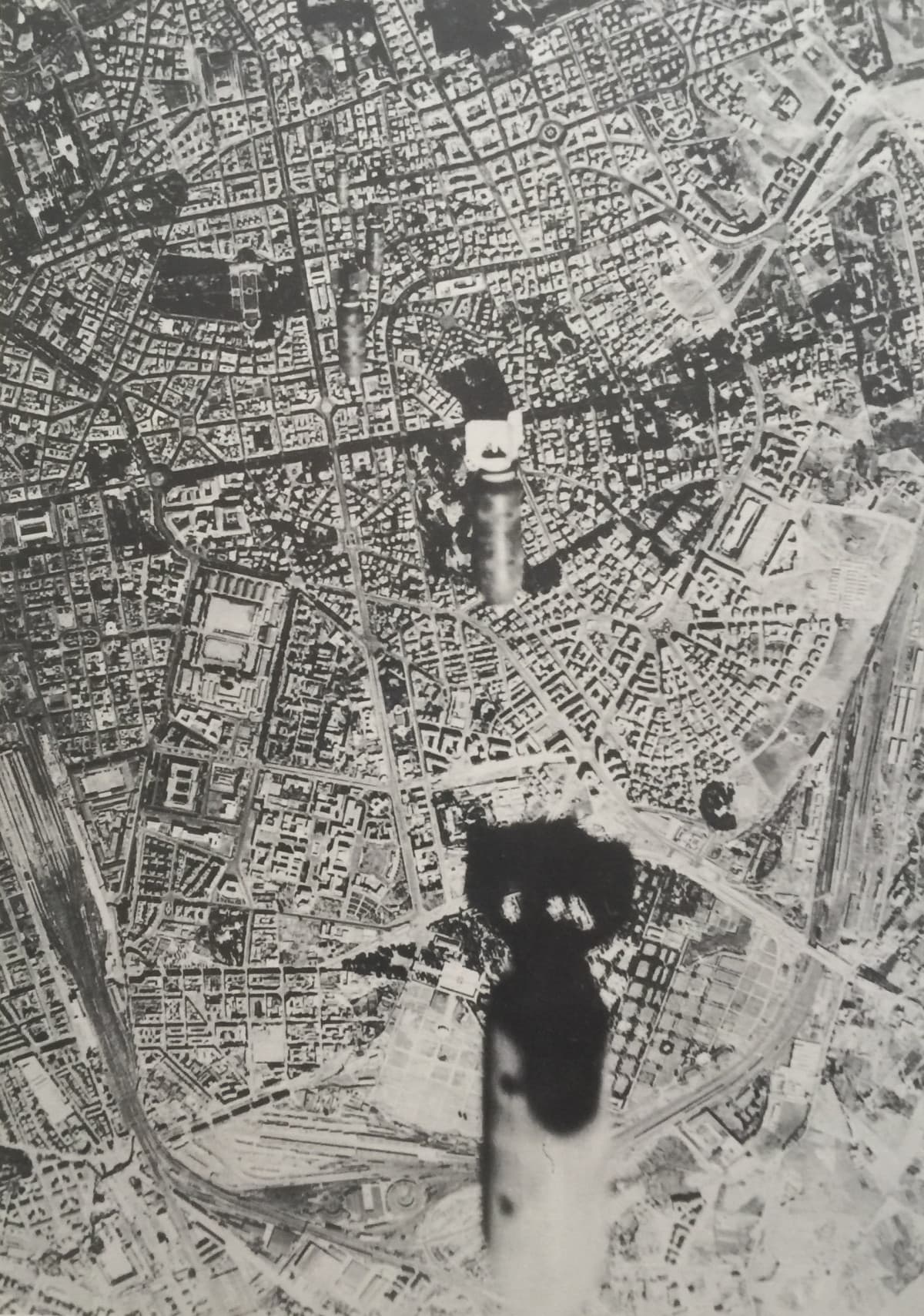 Roma vista da un aereo dell’esercito alleato, 1944