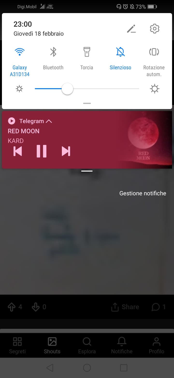 Invece di studiare ho appena scoperto che puoi ascoltare la musica o audio su telegram anche ad app o telefono chiuso... 