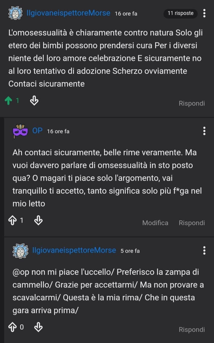 Allora, ieri notte tipo verso le 4, non avevo nulla da fare e ho proposto una rap-battle nei commenti. La sfida è stata così ardua, da continuare fino ad adesso. E ora vogliamo sapere chi di noi è stato più bravo.