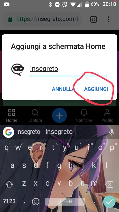 Come fare l'app di Insegreto!