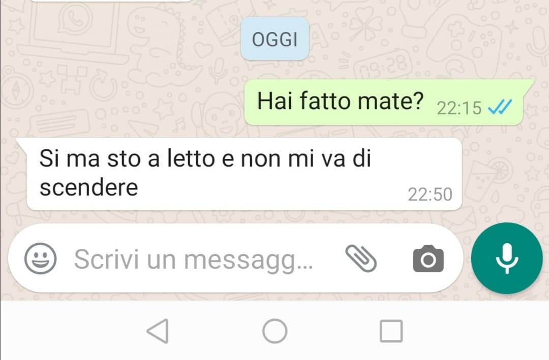 Ma io ti alzo le mani