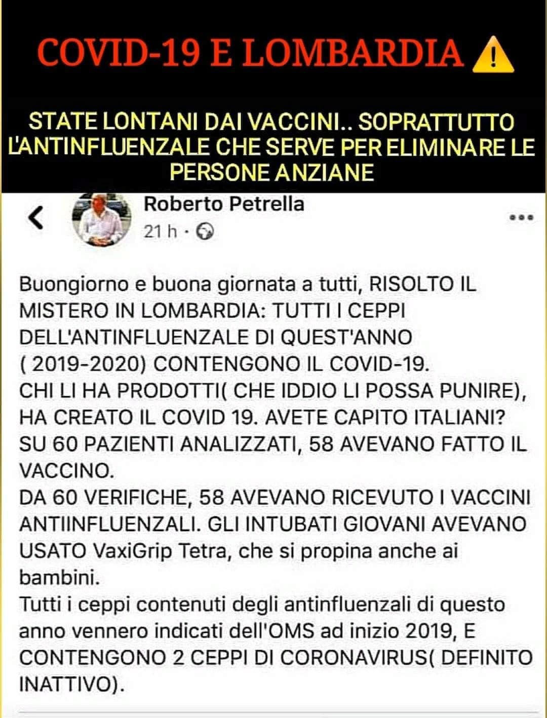 "per eliminare le persone anziane" ?‍♂️