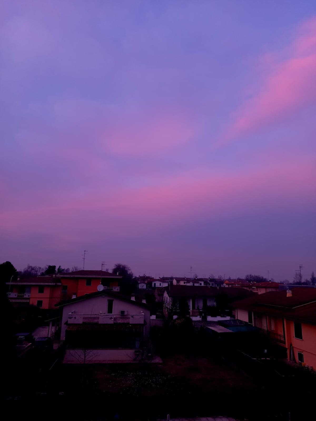 Il cielo rosa non lo vedevo da un po'