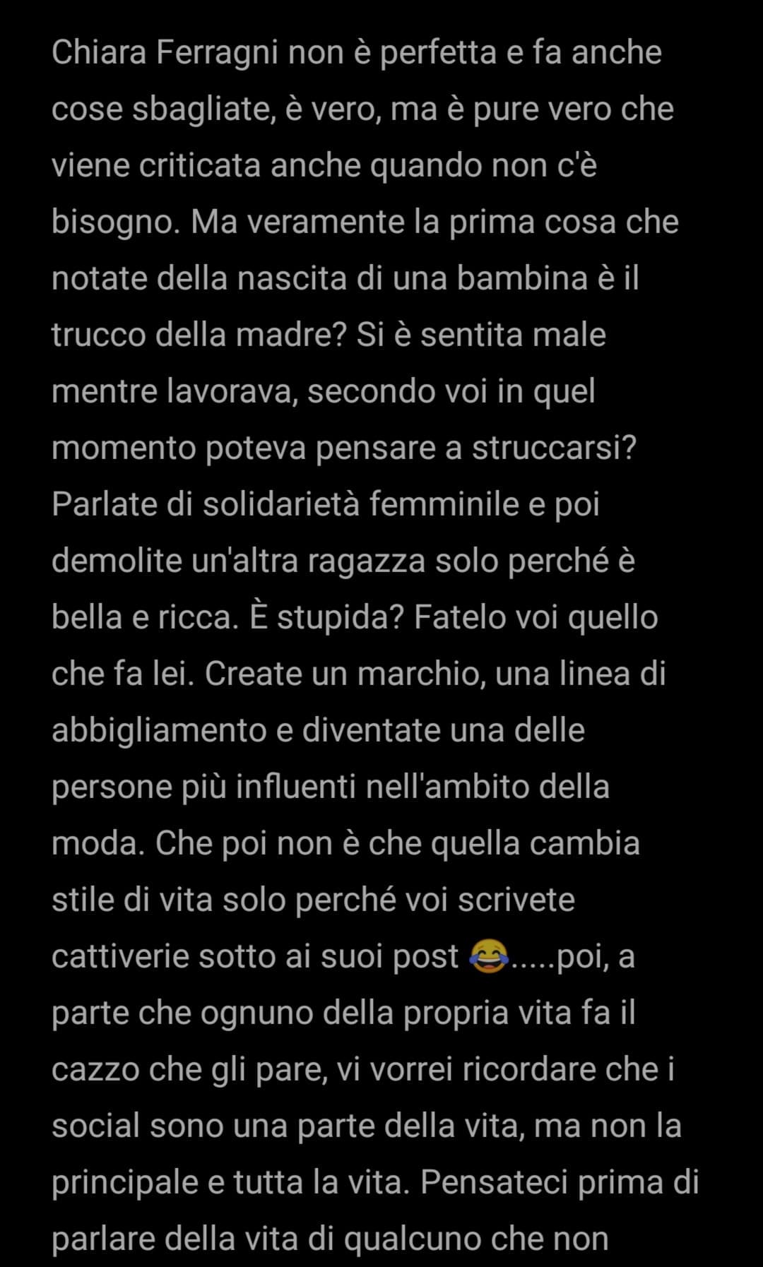 Se non avete nulla di costruttivo da dire non rispondo. 