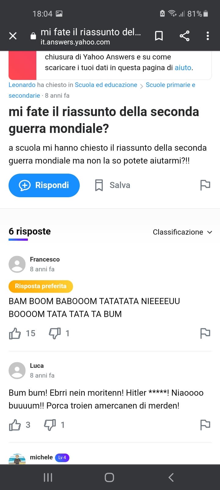 Per chi non conosce questa perla ;)