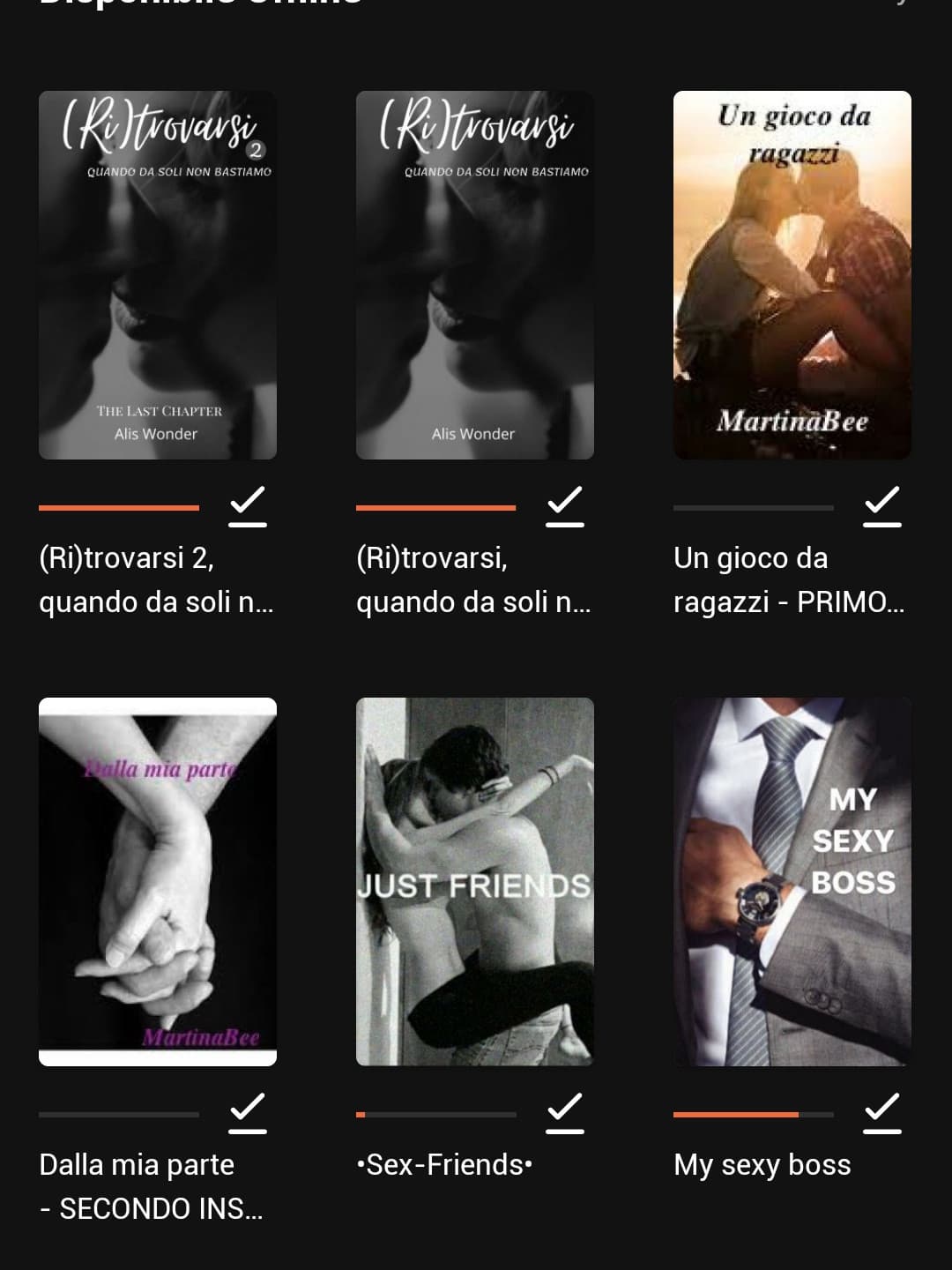 Questa è la mia libreria di wattpad mi consigliate dei libri? Qualsiasi genere 