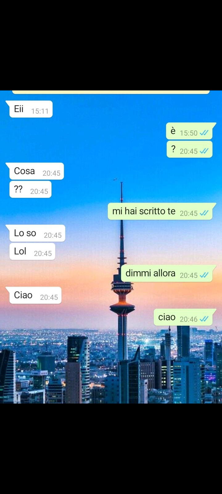 che problemi ha la gente? 