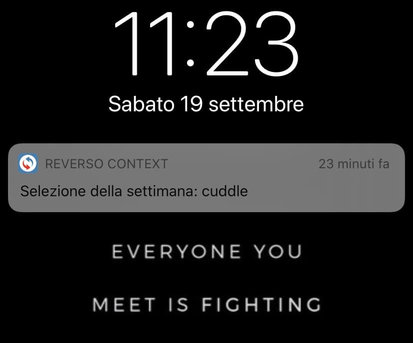 Mi sono appena ricordato di una notifica che mi è arrivata stamattina. Non c’è bisogno di aggiungere altro