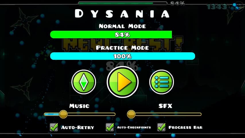 D y s a n i a 84%; (Progress #2)