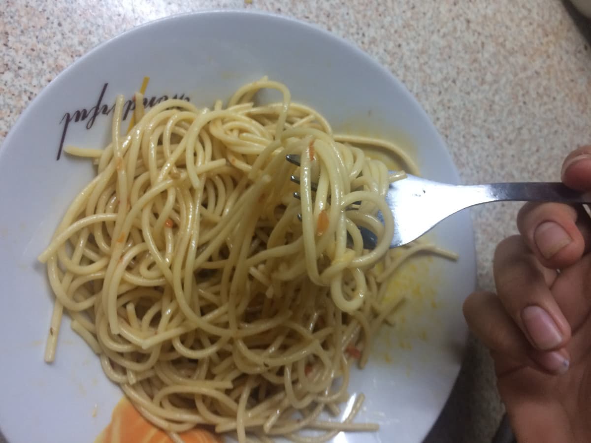 Spaghetti al Niente. Accontentati (Cit. mio chef)