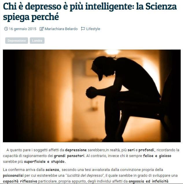 Depressione e intelligenza (parte 2)