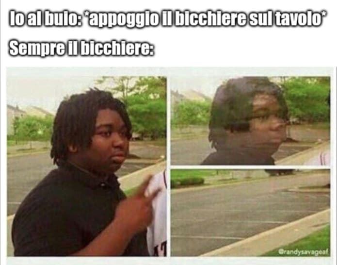 Mi sono anche appena cercato l'occhio, porco di quel...