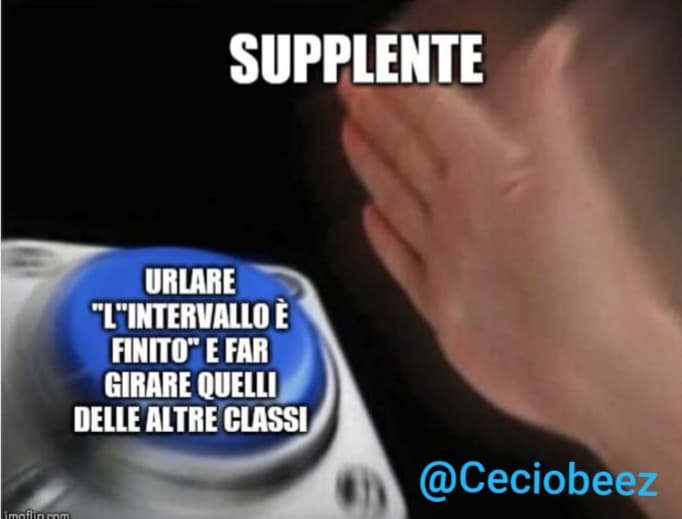 Ecco il meme prima di entrare in classe