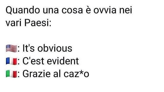 L'Italia è speciale...