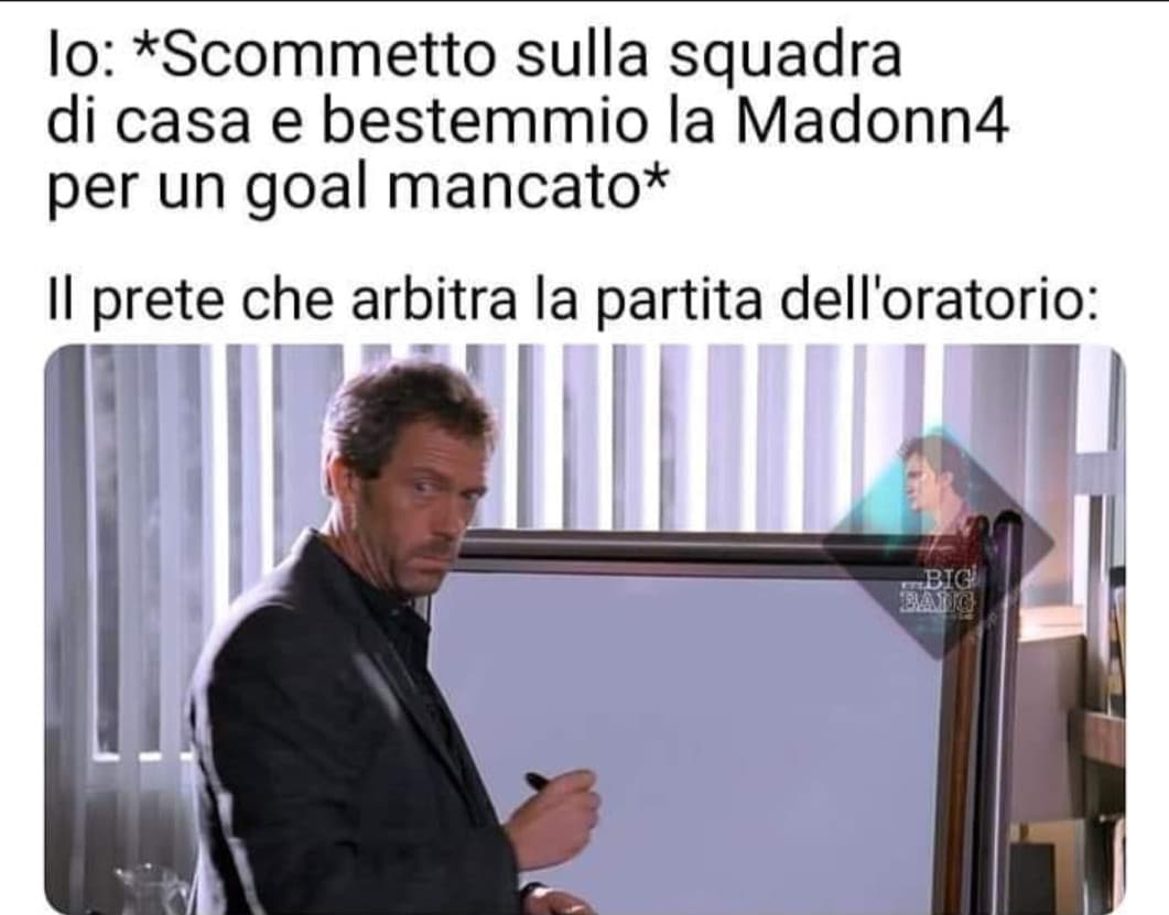 Io quando andavo all'oratorio: