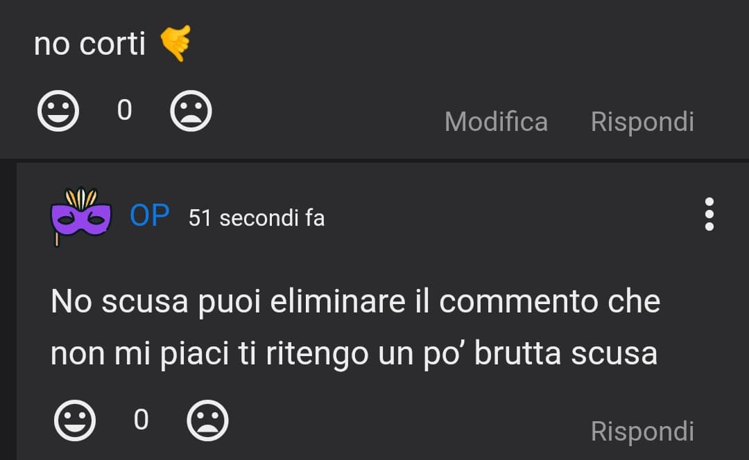 certe volte non capisco se siete seri o ironici ? comunque AHSHSHAGH