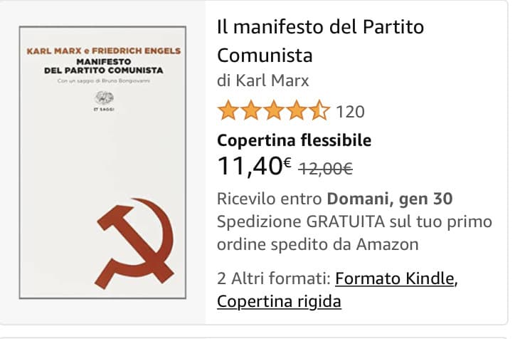 non io che compro il manifesto su amazon