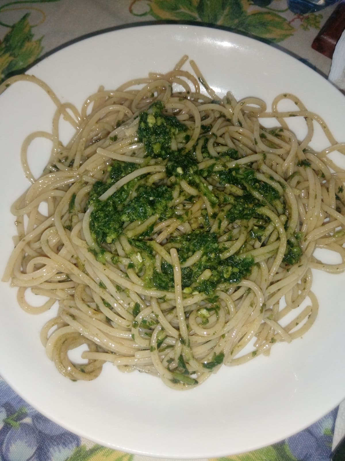 Pesto fatto in casa.buon appetito?