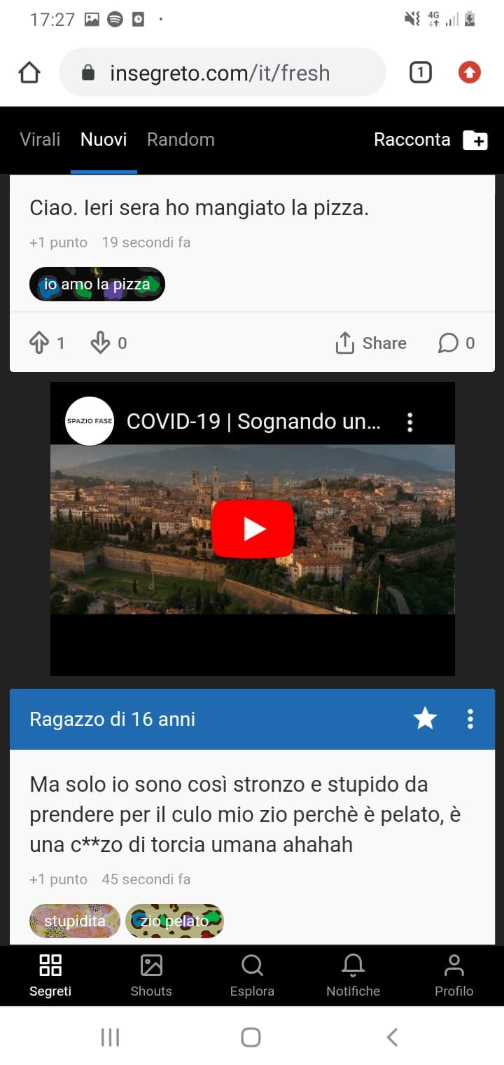 Ah ora al posto delle pubblicità ci sono i video