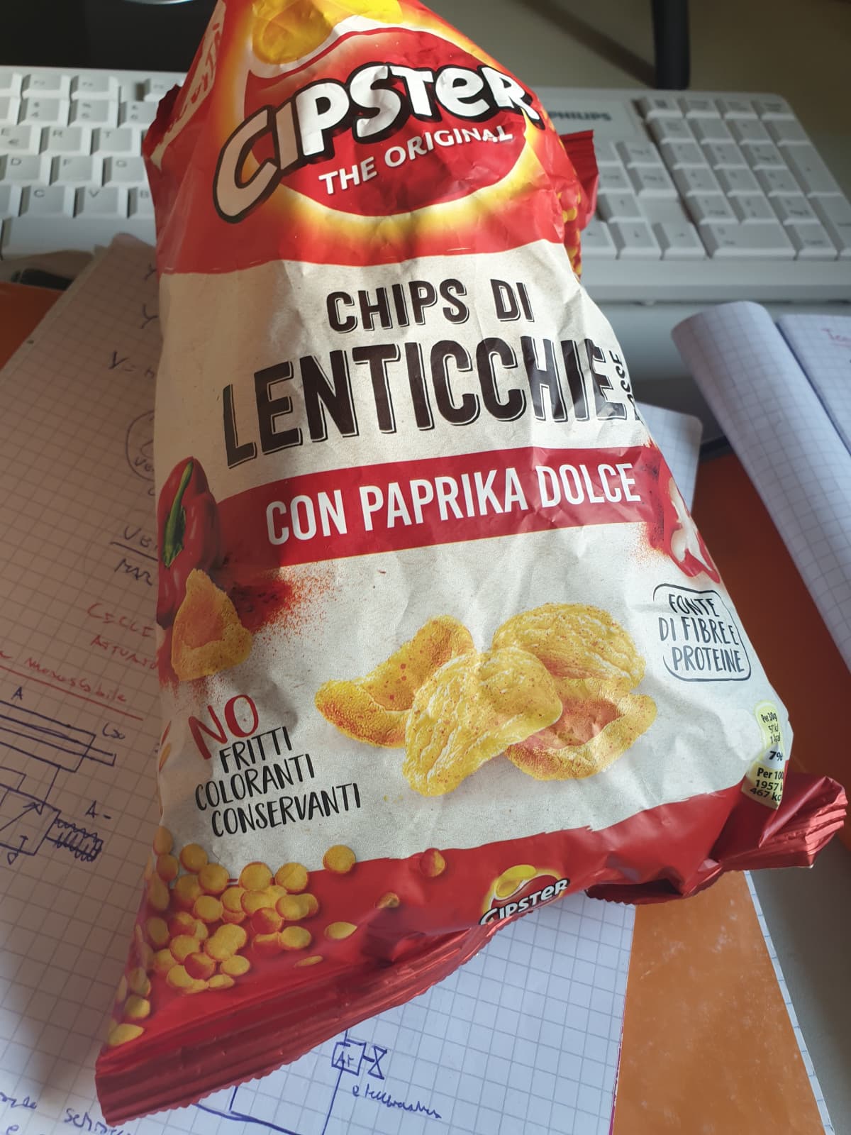 quando hai voglia di patatine ma ti sentiresti in colpa a mangiare delle Pringles e sei alla costante ricerca di PROTEINE