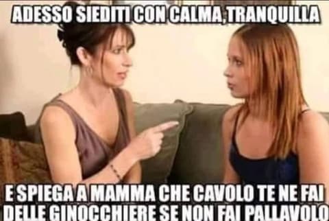 Ma solo io chiedevo sempre le ginocchiere?