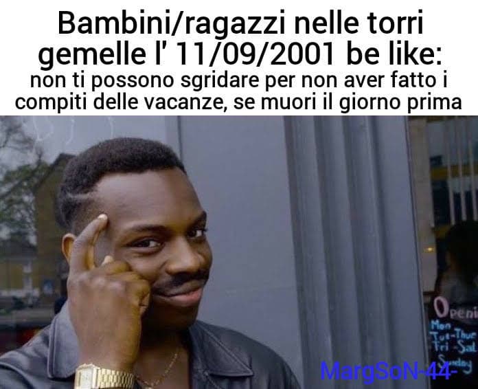 Attenzione, c'è del meme in questo black humor... Ah no aspe