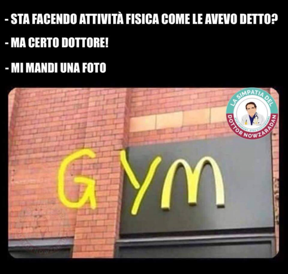 Quando dici che da domani vai in palestra ma continui a fare schifo come sempre