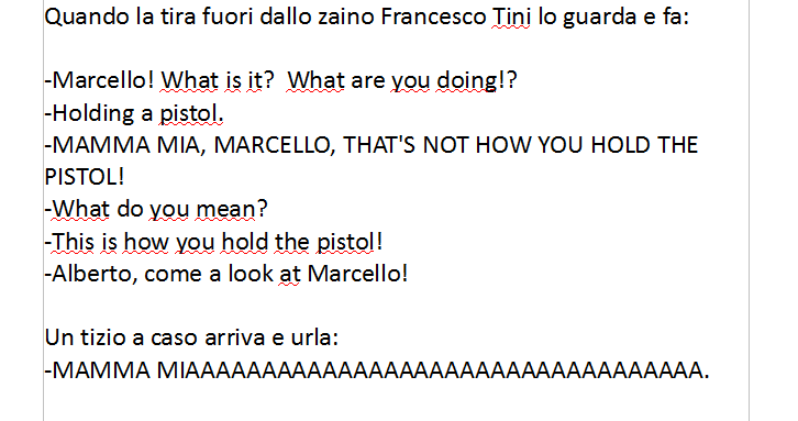 Meme nel libro di mio cugino di 11 anni