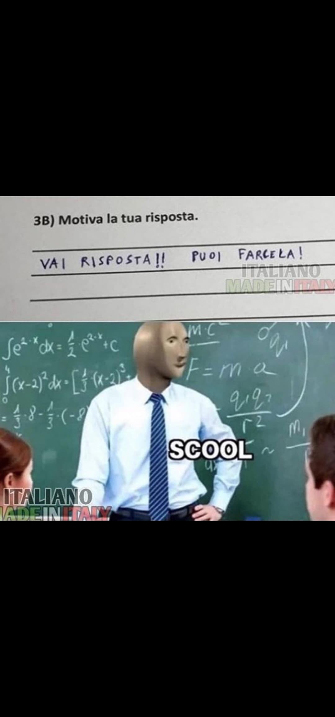 CE LA FARà LA NOSTRA RISPOSTA???