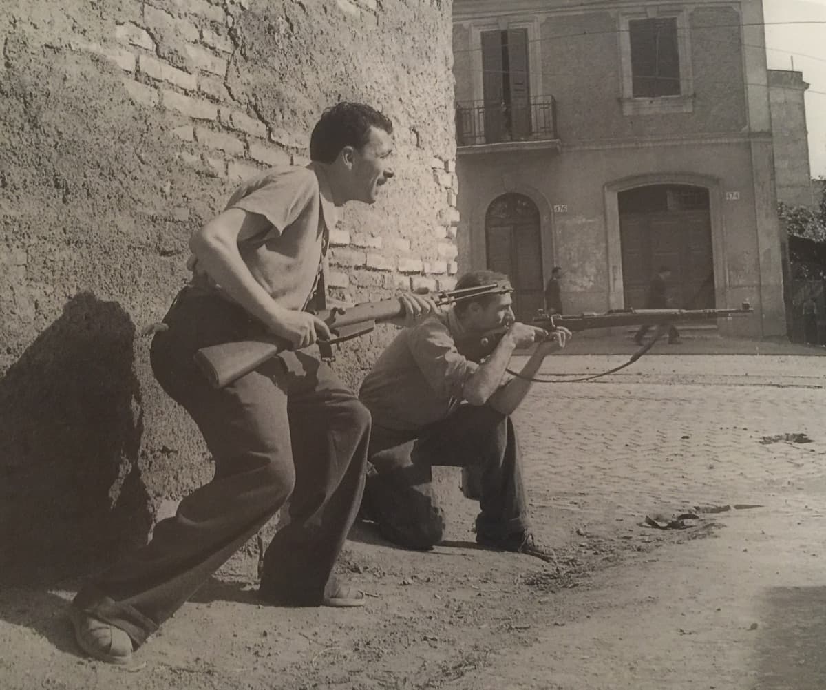 Partigiani romani, durante le ultime rappresaglie contro i tedeschi, 1944