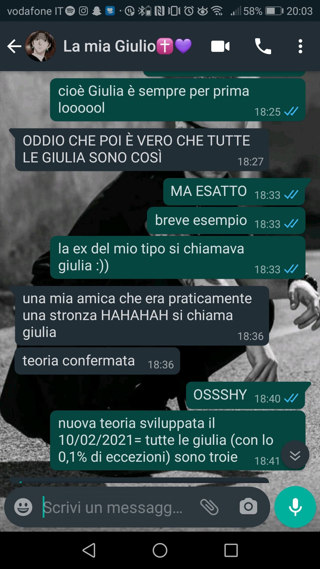 a tutte le giulia simpatiche scusatemi 