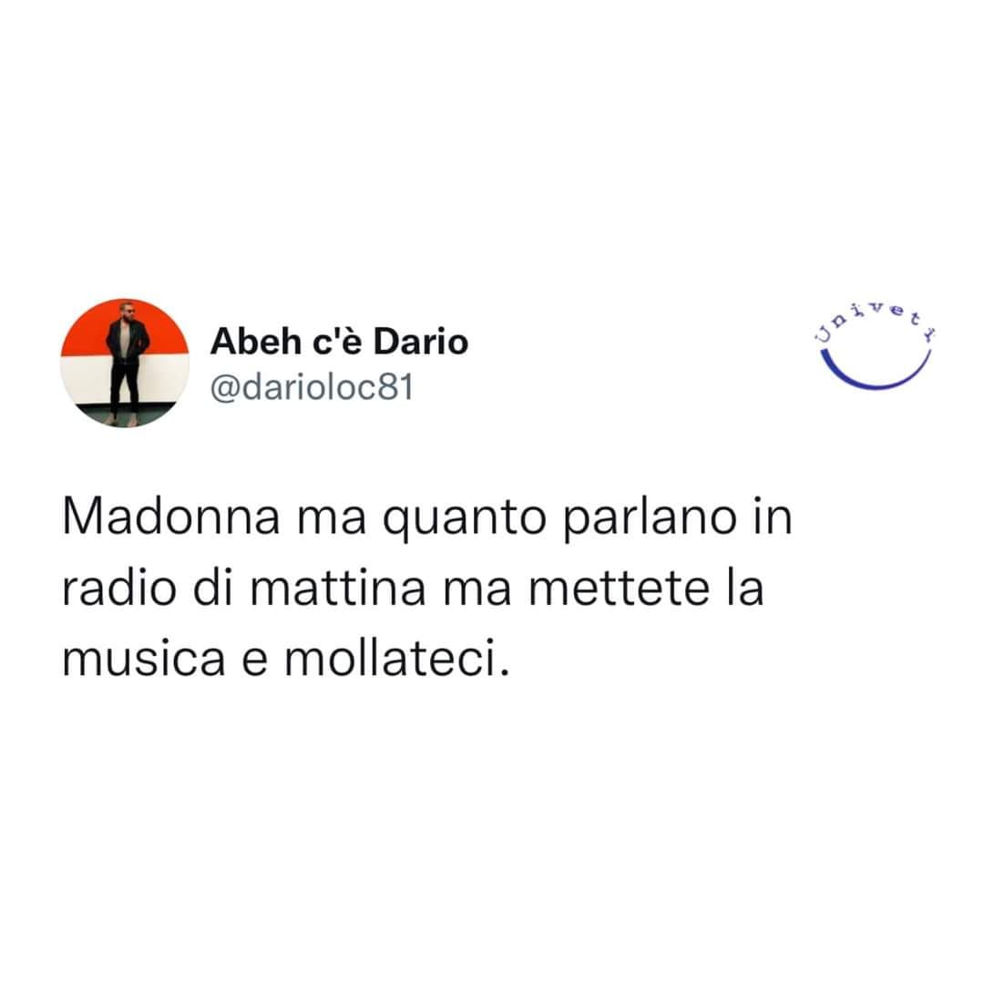 La mattina, specialmente se è presto, non si parla e non si urla. Soprattutto non si fanno domande e non si chiamano le persone continuamente 