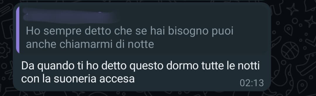 Le persone così sono troppo careene. È un peccato non saper rispondere in modo altrettanto carino ma alla fine mi va bene comunque